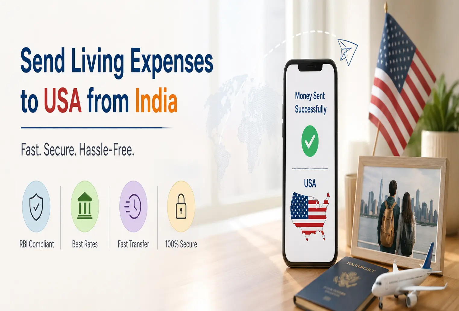 Living exenses to usa