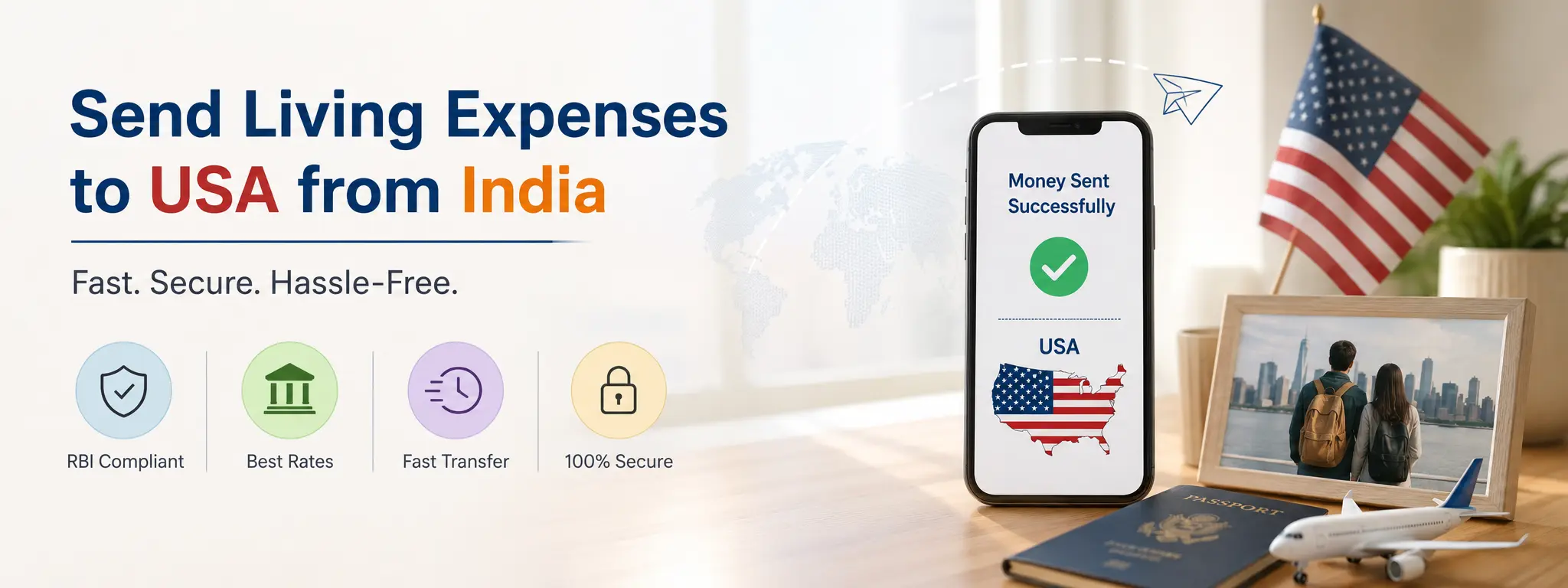 Living exenses to usa