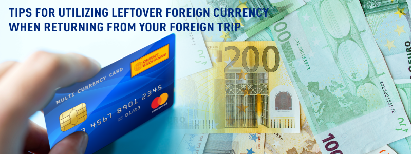 Tips to utilize leftover foreign currency after returning to India