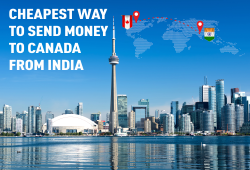What is the Cheapest Way to Send Money to Canada from India