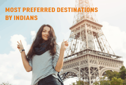 Most preferred International destinations by Indians